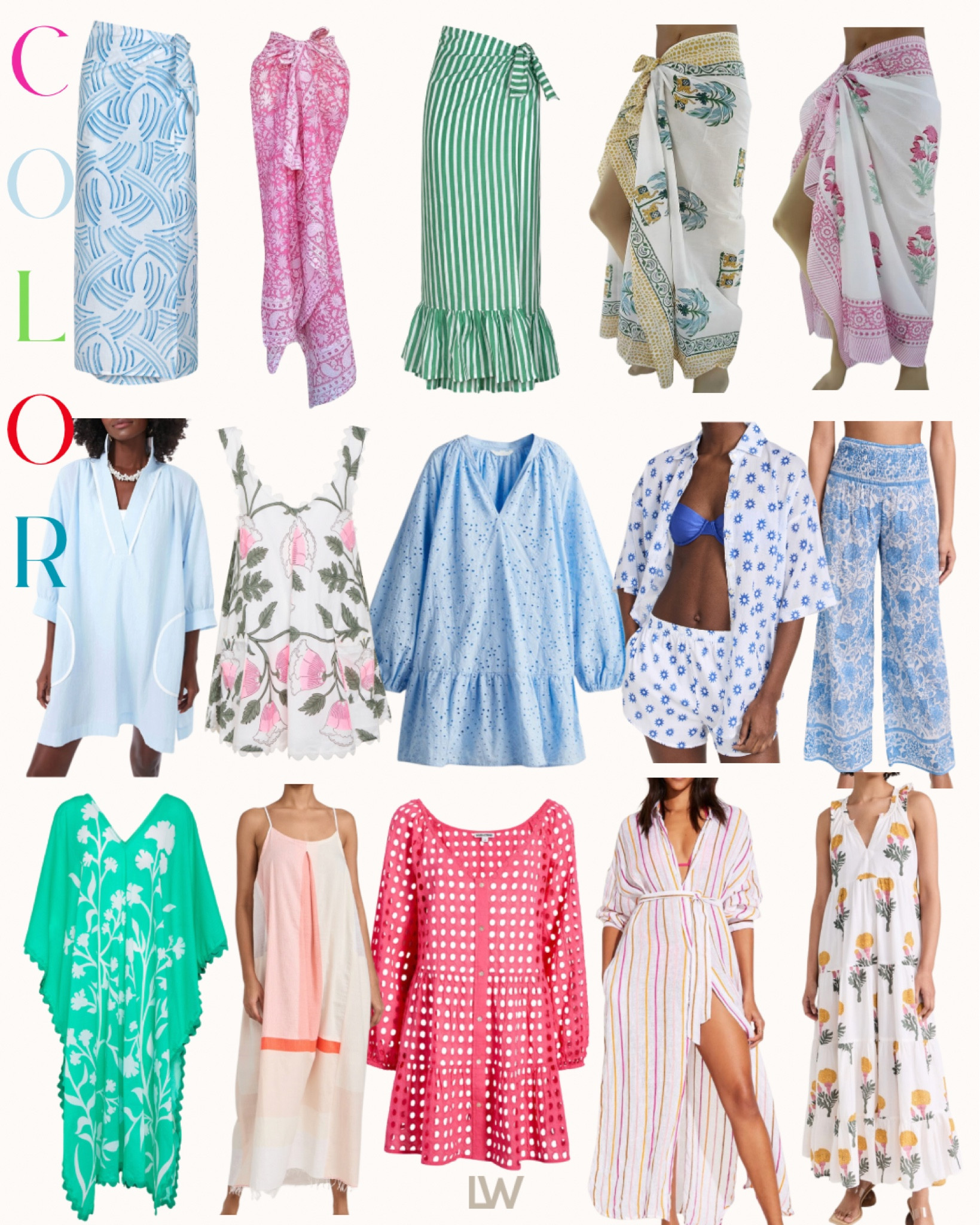 COLOR💜💙🩵🩷💙🧡 coverups 

#LTKtravel #LTKSeasonal #LTKstyletip