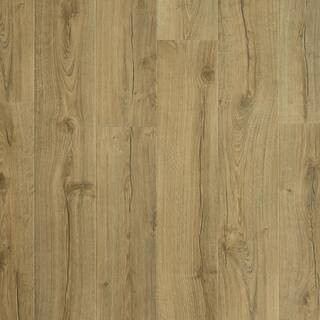 Outlast+ Vienna Oak 12 mm T x 7.4 in. W Waterproof Laminate Wood Flooring (19.6 sqft/case) | The Home Depot