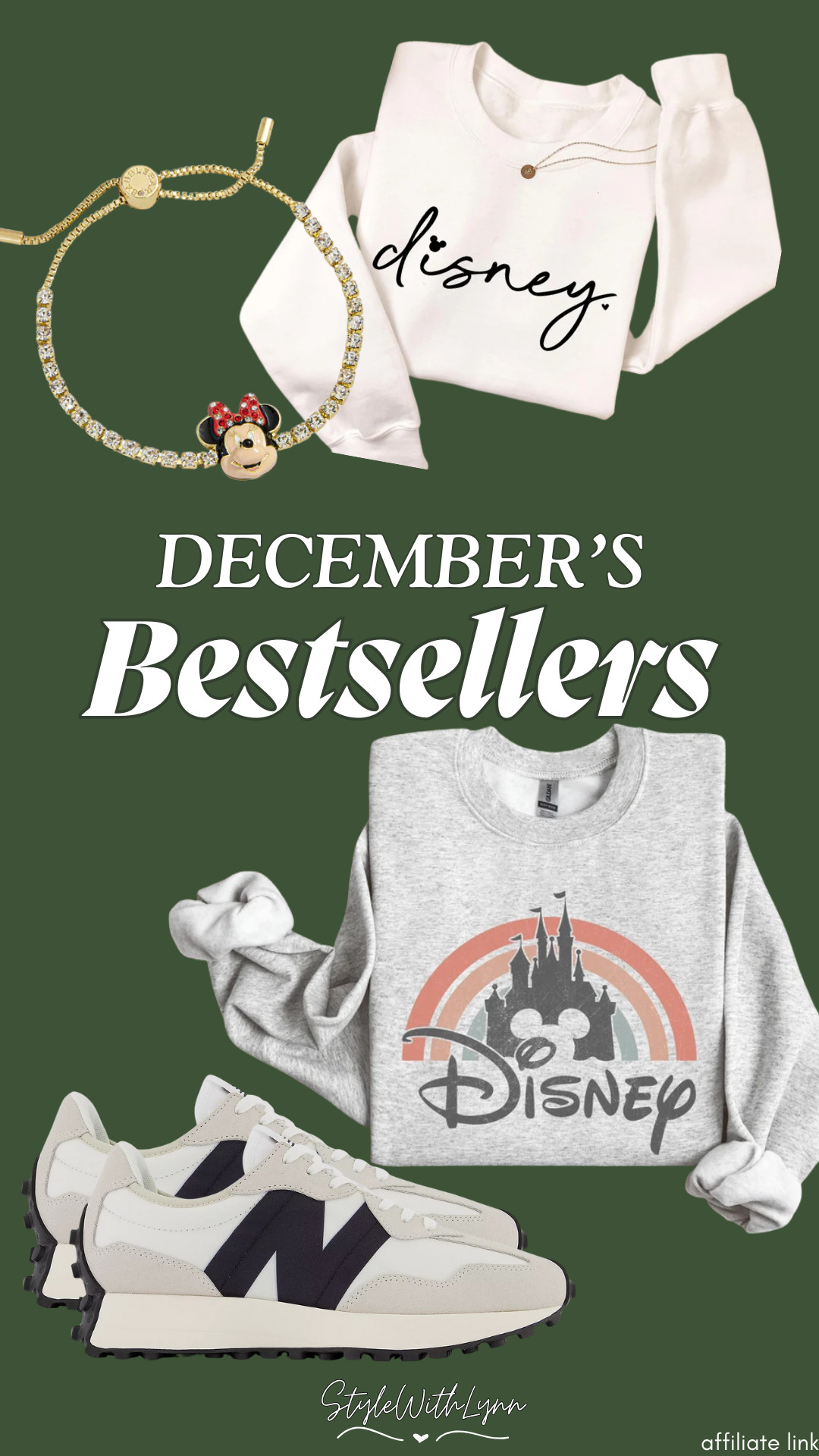 December bestsellers are in! ✨ These were your most-loved women’s Disney fashion finds this month. From cozy Disney sweatshirts perfect for winter park days to the BaubleBar Disney bracelet collection everyone was obsessed with. Finished off with the ultra-comfortable New Balance 327 sneakers that are a must for Disney World walking days. If you’re planning a trip or refreshing your park wardrobe, these fan-favorite pieces are tried, loved, and totally worth it. 🤍🏰



December Disney bestsellers, women’s Disney fashion, Disney World outfit women, Disney sweatshirts women, cozy Disney outfit, winter Disney outfit women, BaubleBar Disney bracelet, Disney jewelry women, New Balance 327 Disney outfit, New Balance sneakers Disney World, comfortable Disney World shoes, Disney park fashion women, best Disney outfit finds, Disney wardrobe essentials 

 #LTKootd #LTKTravel