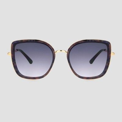 Women's Square Plastic Sunglasses - A New Day™ Gold | Target