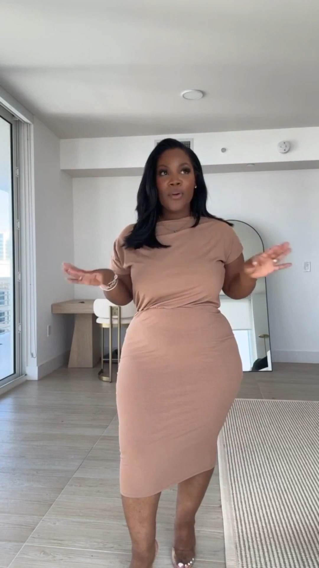 The perfect off the shoulder dress. A casual dress that works well for any occasion! 

Use code EMMYXSPANX to save money! 

Wearing a size 12 in the color brown but it comes in a variety of colors. 

(curvy girl style, midi dress, bodycon dress, plus size fashion, midsize fashion)

#LTKPetite #LTKWorkwear #LTKMidsize