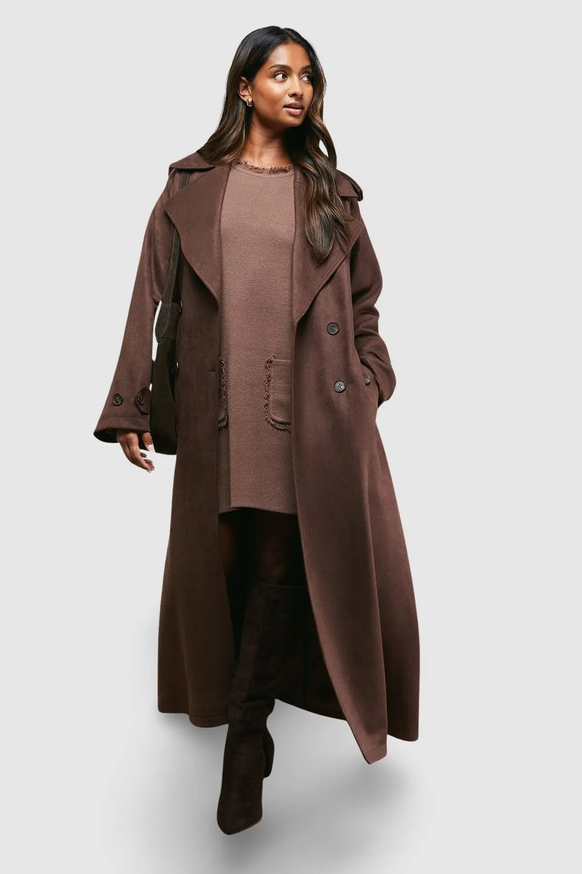 Cuff Detail Belted Coat (Women) | Nordstrom | Nordstrom