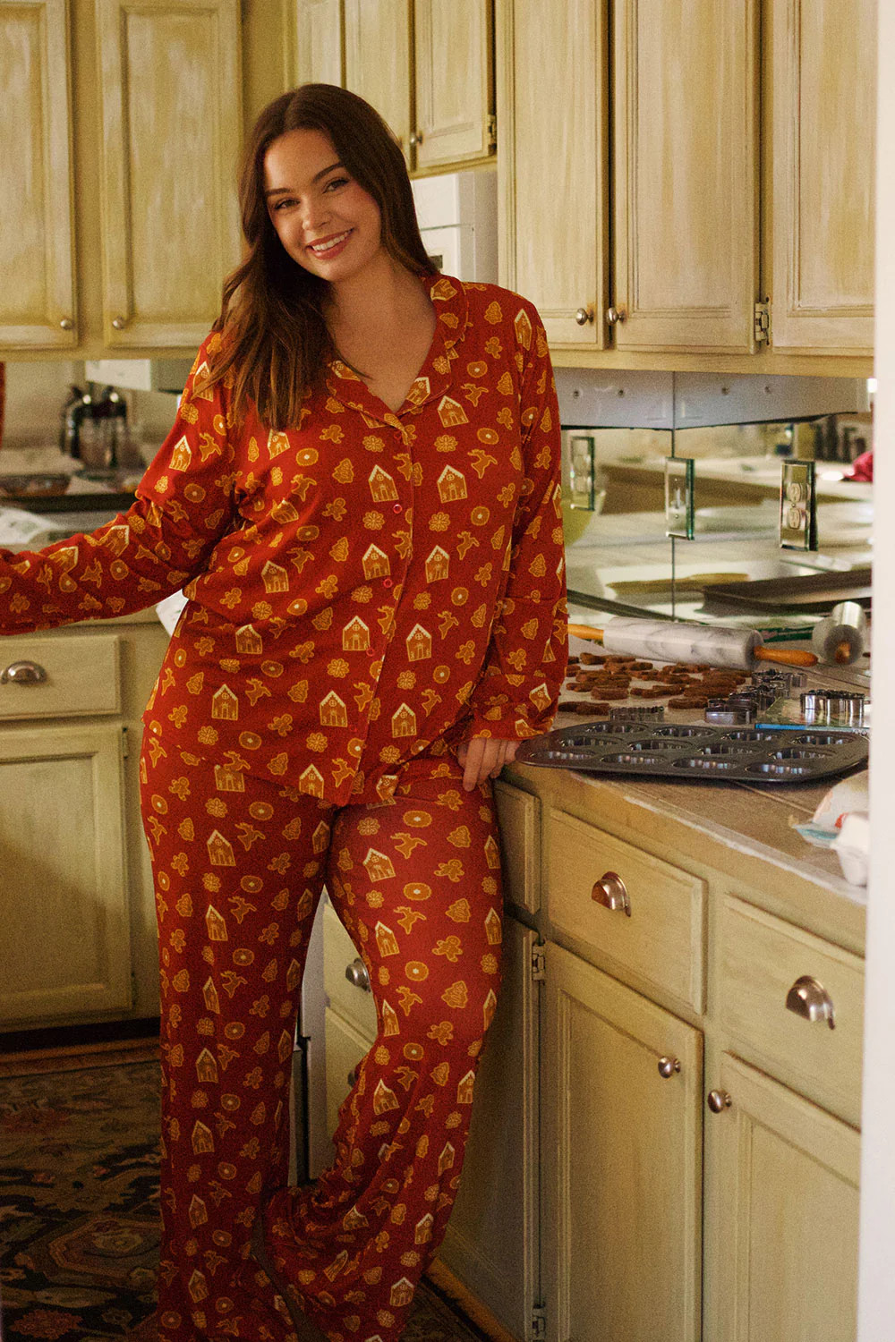 Gma's Christmas Cookies Button Down | Grey Bandit