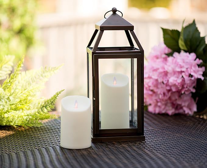 Mystique Flameless Candle, Ivory 7" Pillar for Outdoor Use, Remote Control Ready, Plastic Candle ... | Amazon (US)