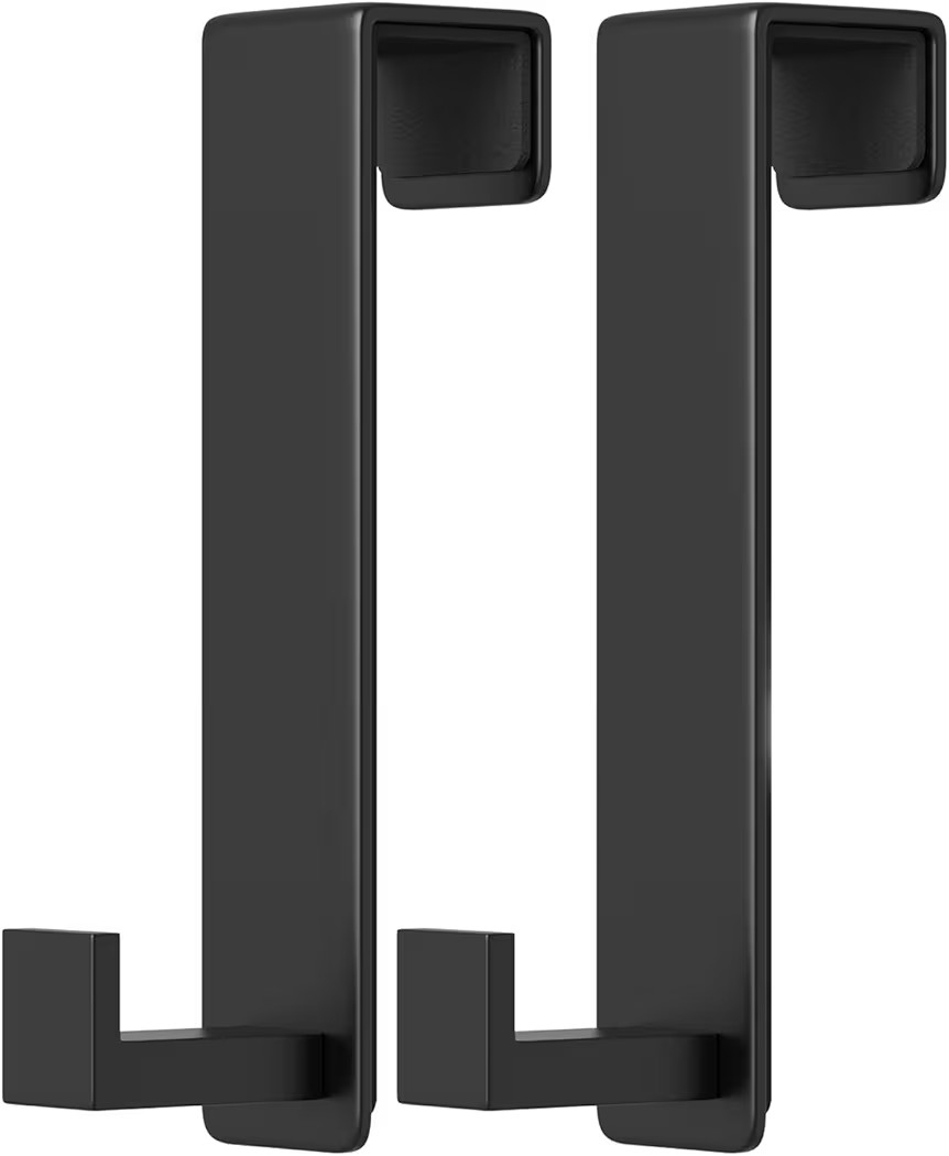 PMMASTO 2-Pack Over The Door Hooks - Rustproof Stainless Steel Door Hangers Fits for 1-3/4 Inch T... | Amazon (US)