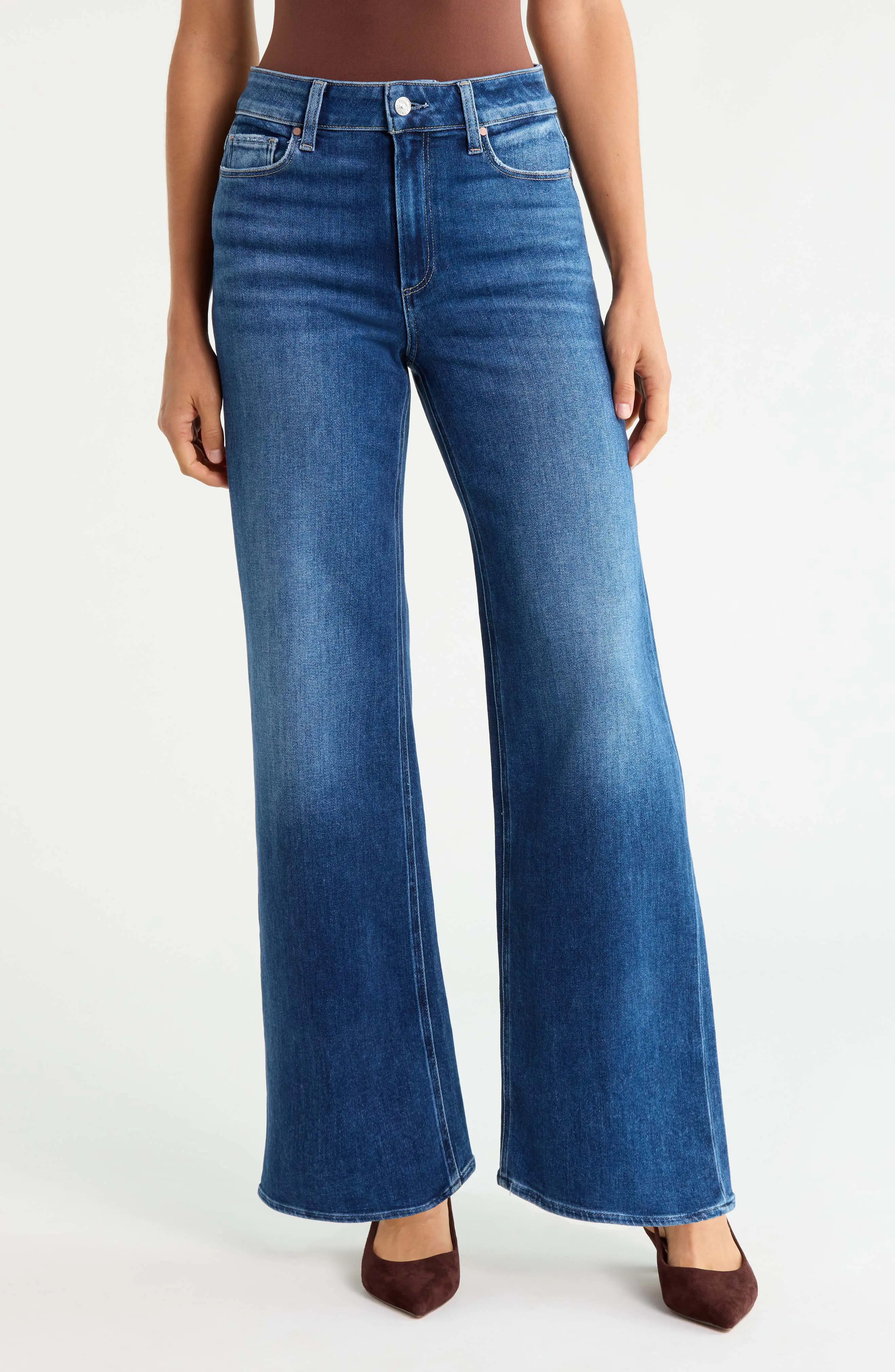 PAIGE Anessa High Waist Wide Leg Jeans (Women) | Nordstrom | Nordstrom