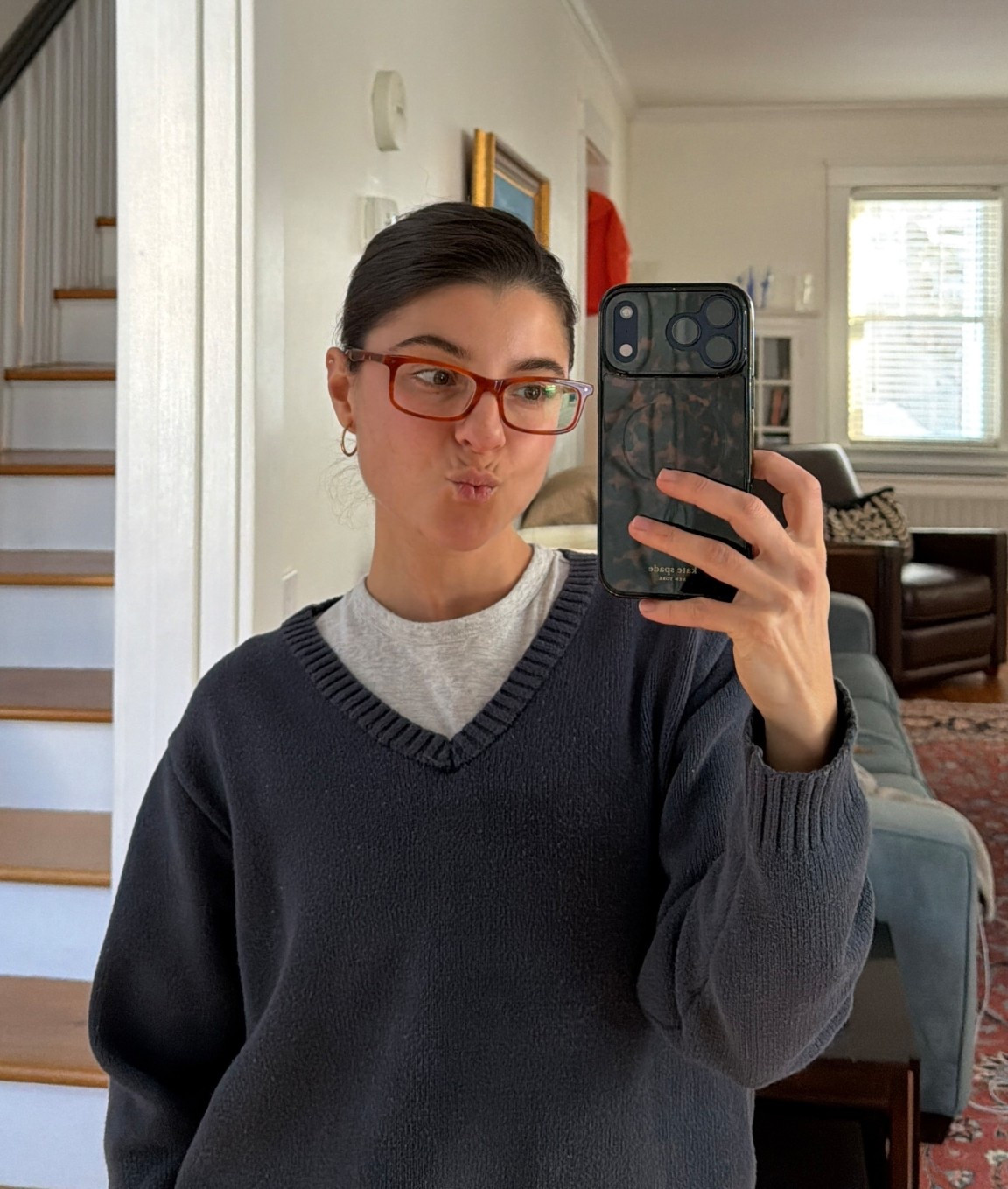 [2/11/26] sweater is old from greybandit but linking similar styles | love the v-neck neckline for layering. Greybandit code is always viv15

#LTKSeasonal #LTKootd