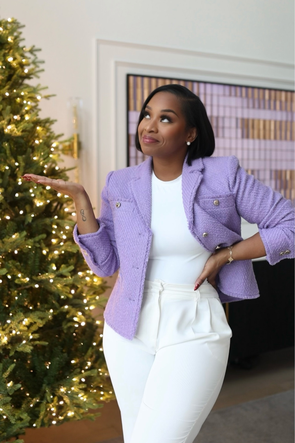 Purple Blazer Outfit 💜