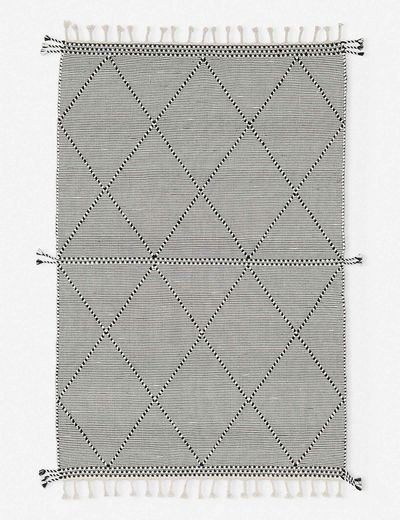 Taza Rug, Black and White | Lulu and Georgia 