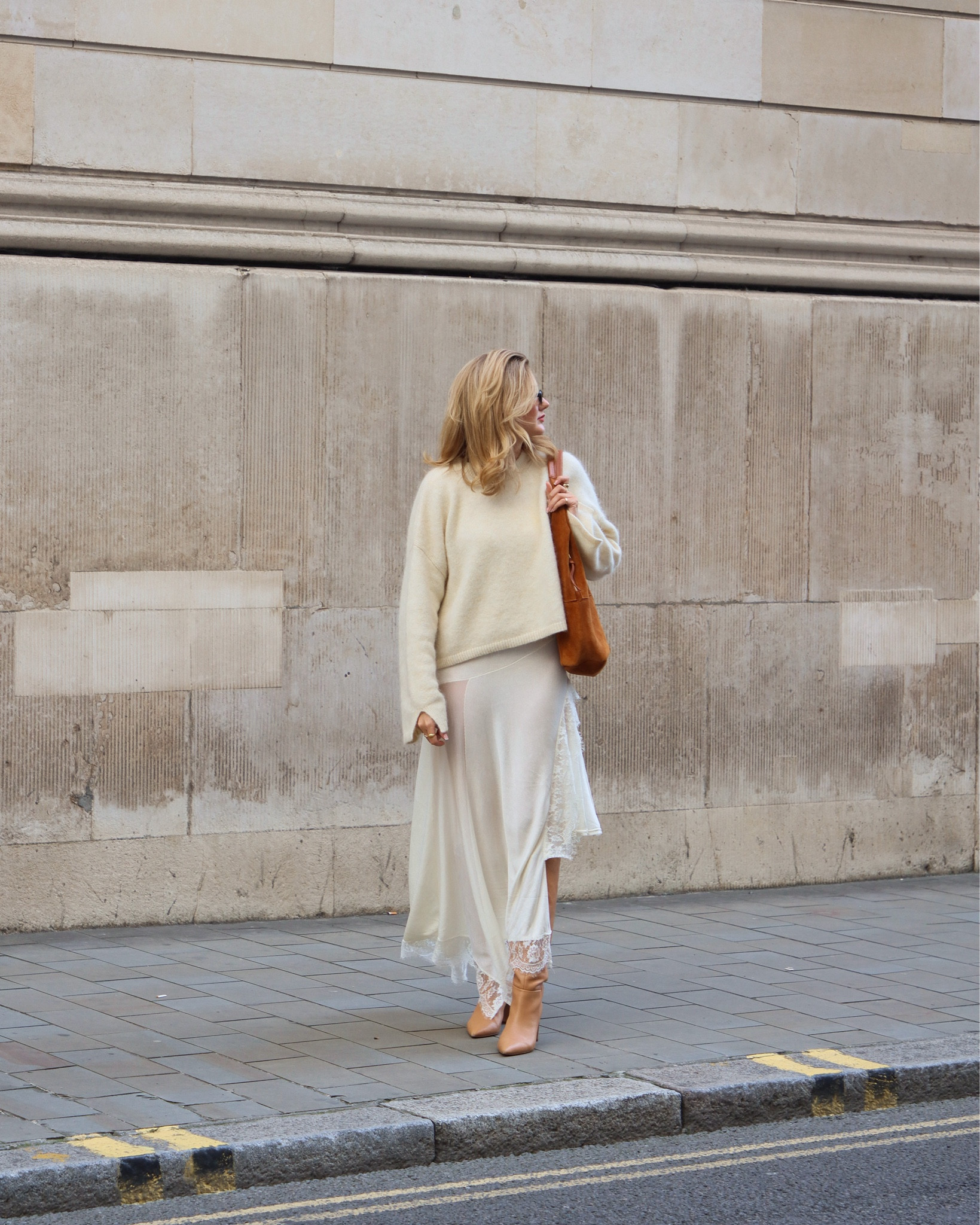 How I’m styling summer dresses for winter. This lace dress is the perfect piece to take you through to the cooler months. I’ve paired mine with an oversized mohair knit jumper, knee high tan boots and a brown tan suede bag for an effortless autumnal outfit.

#LTKuk #LTKstyletip #LTKautumn