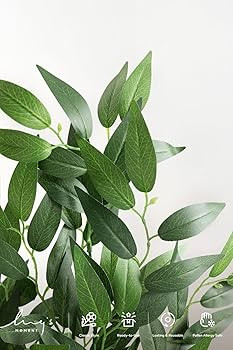 Amazon.com: Ling's moment Italian Ruccus Greenery Stems Artificial Plants, 4Pcs 28" Tall Fake Bra... | Amazon (US)