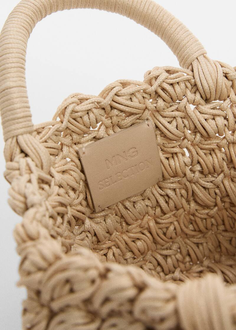 Mini-braided carrycot -  Women | Mango USA | MANGO (US)