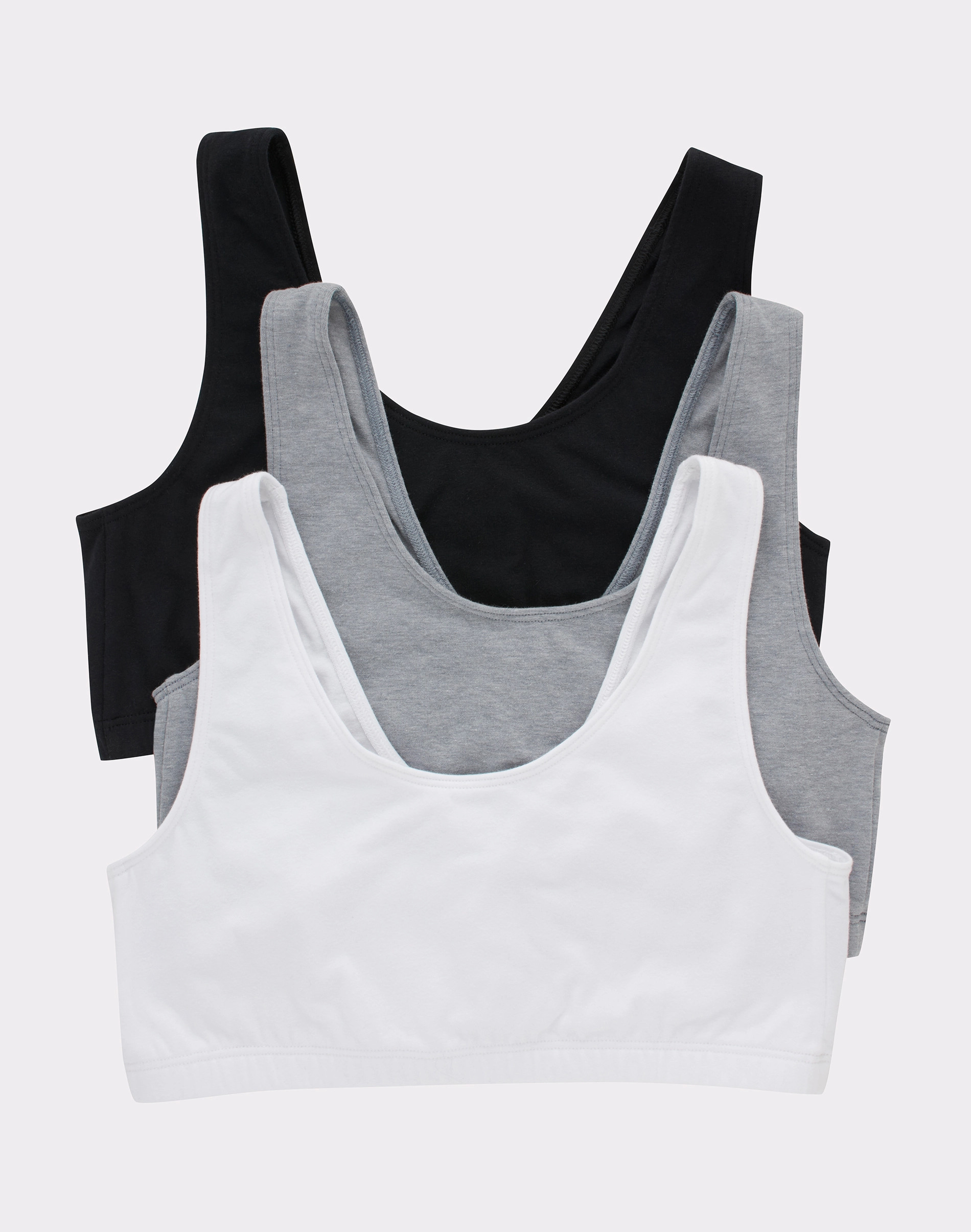 Hanes ComfortFlex Fit® Pullover Tank Bralette 3-Pack | Hanes.com