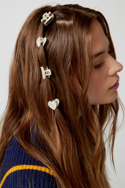 Pearl Mini Claw Clip Set | Urban Outfitters (US and RoW)