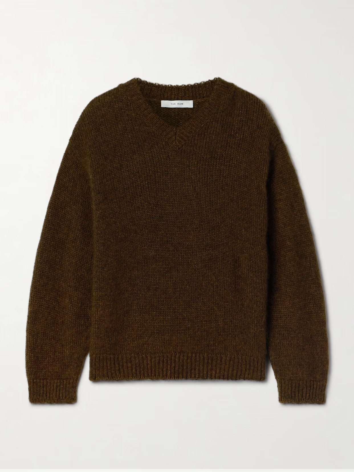 The Row - Harini Brushed-cashmere Sweater - Brown - small | NET-A-PORTER APAC