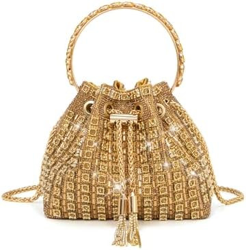 Sparkly Diamond Evening Bag Clutch Purses for Women Rhinestone Purse Glitter Handbag for Party Pr... | Amazon (US)