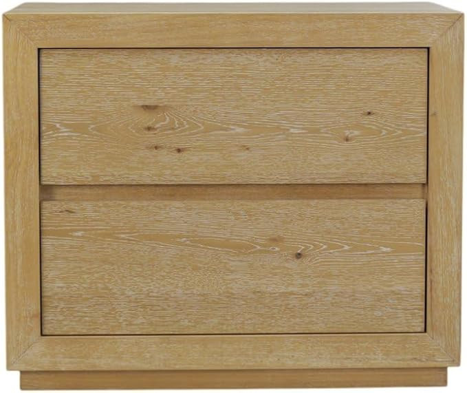 Starlight Canyon Home Two Drawer Nightstand Solid Rubberwood & Oak Veneer Modern Farmhouse Design... | Amazon (US)