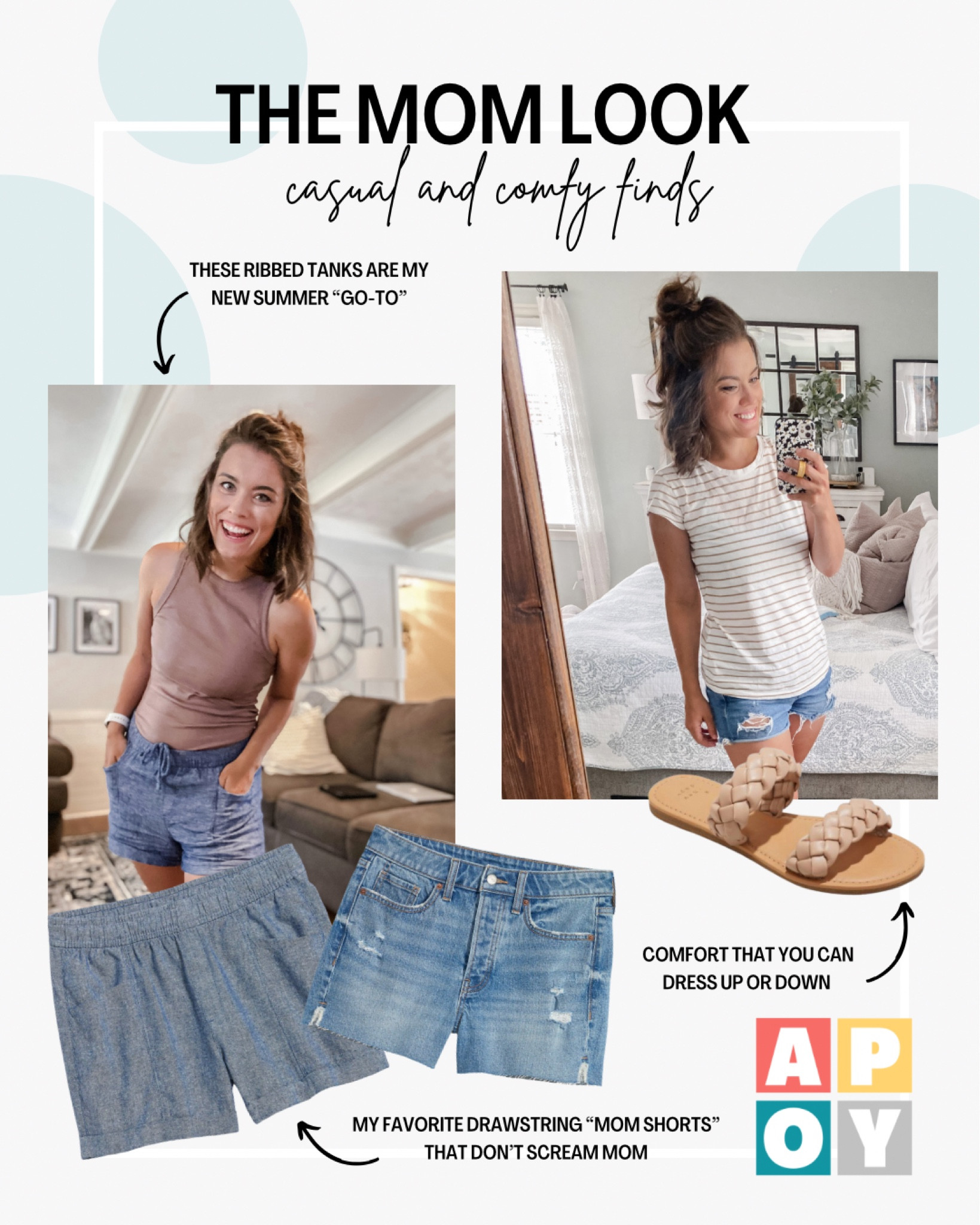 I’m all about comfort, but I’m trying to up my mom look game to more than just tshirts and leggings! IYKYK 🙃

Here’s some of my most recent Target and Old Navy finds that are making me feel more put together while still nice and comfy. 🙌🏼

Drawstring linen shorts, comfy denim, ribbed tanks, and fitted comfort tees all that fit the busy mom bill.

#LTKstyletip #LTKFind #LTKunder50
