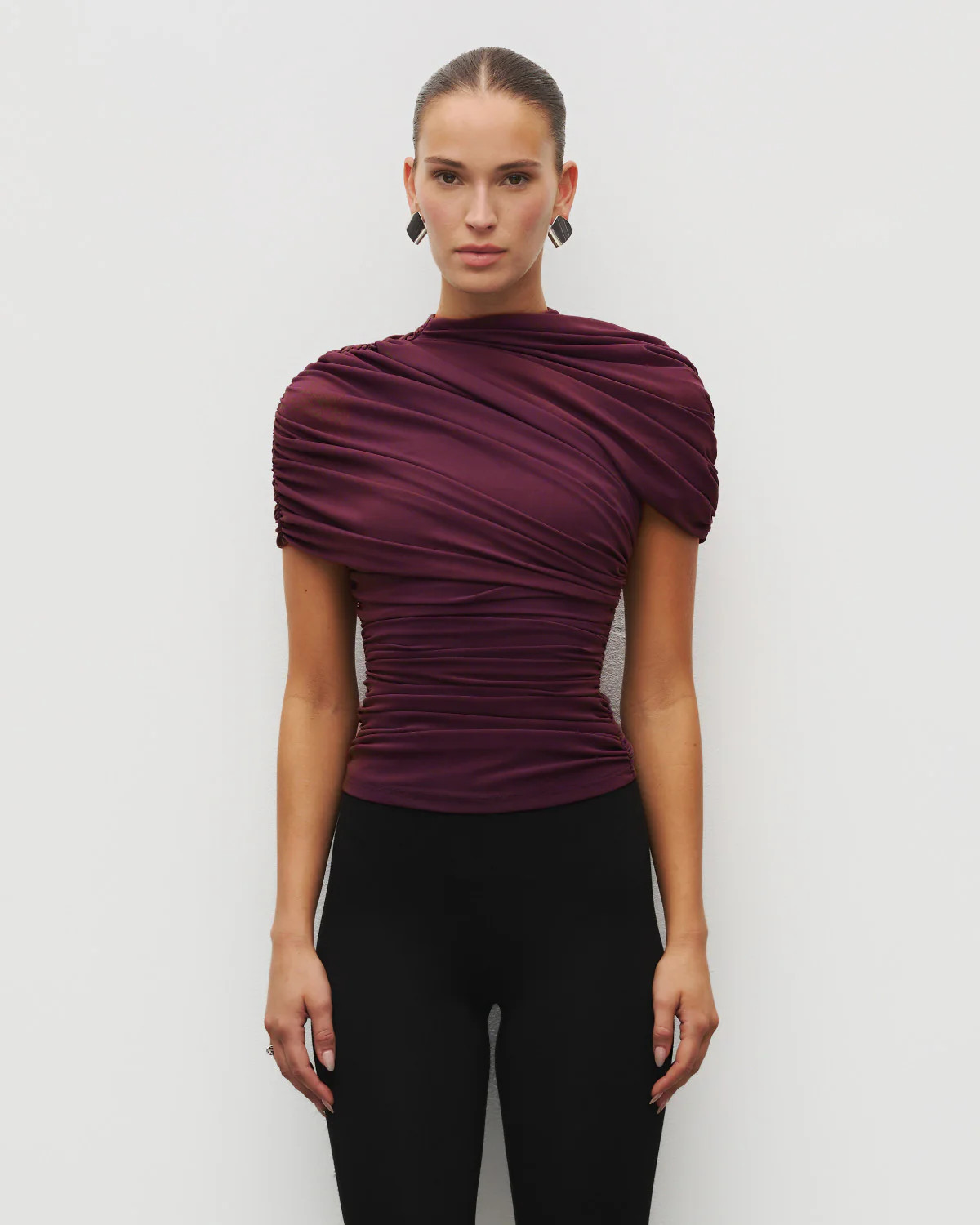 The Draped Shoulder Top | Heiress Beverly Hills