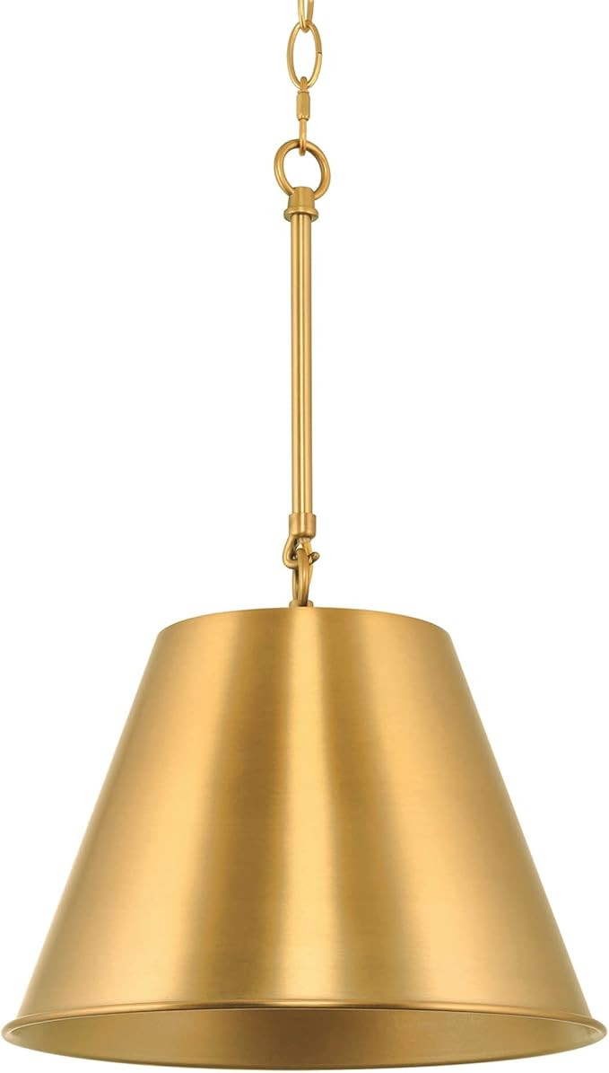 Kira Home Vida 12" Modern Industrial Pendant Light + Metal Empire Shade, Adjustable Hanging Heigh... | Amazon (US)