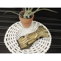 Brass & Tin Victorian Hand Clip Wall Hanging Or Desk Top Display | Etsy (US)