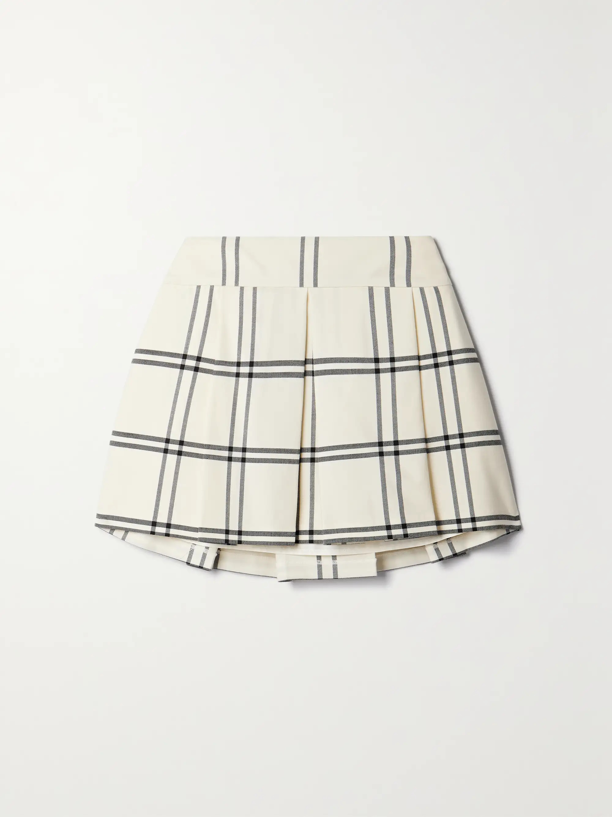 LOVESHACKFANCYWinslet pleated checked twill mini skirt | NET-A-PORTER (US)