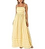 KMBANGI Women Striped Sleeveless Maxi Dress Swing Patchwork Midi Dress Smocked Spaghetti Strap Co... | Amazon (US)