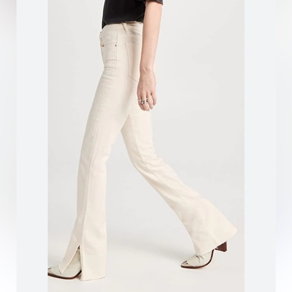 Anine Bing Roxanne HighRise Slit BootCut Jeans | Poshmark