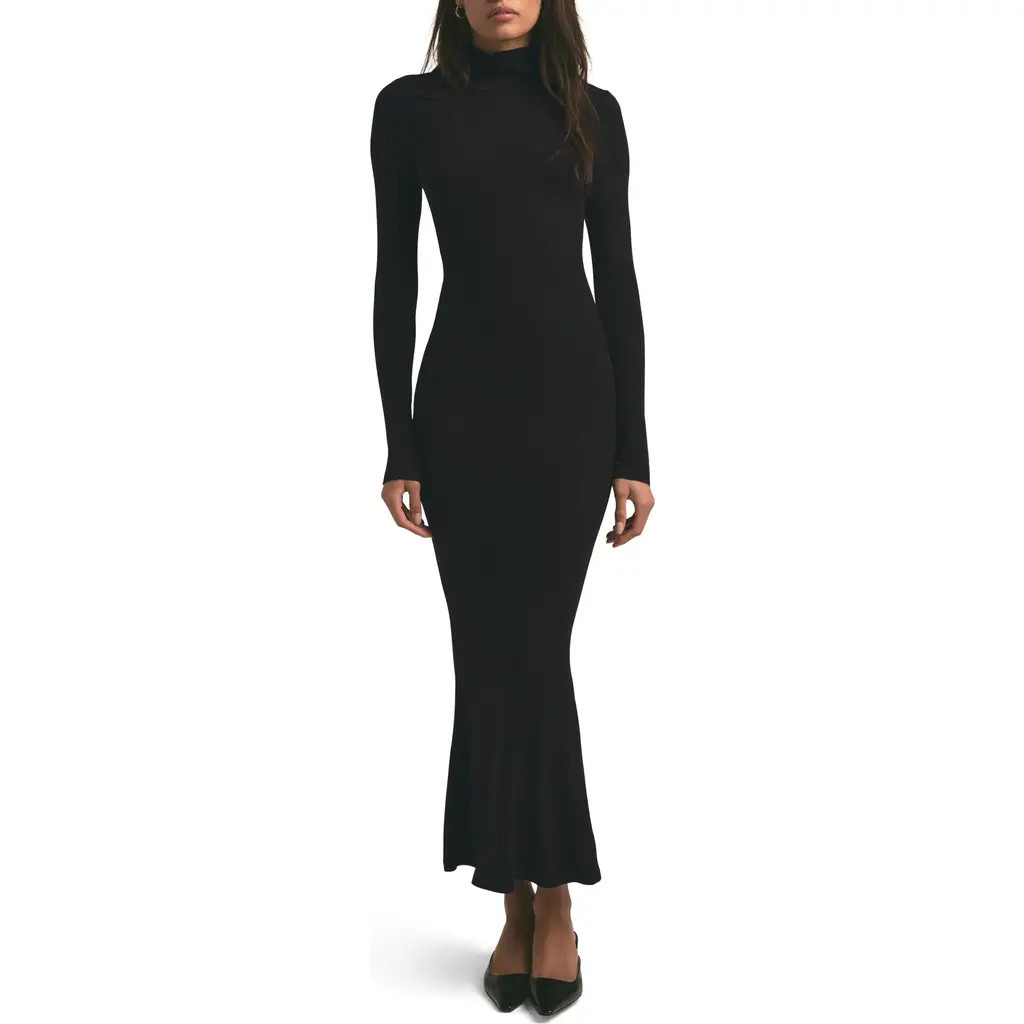 Favorite Daughter The Millie Long Sleeve Knit Dress in Black at Nordstrom, Size Small | Nordstrom