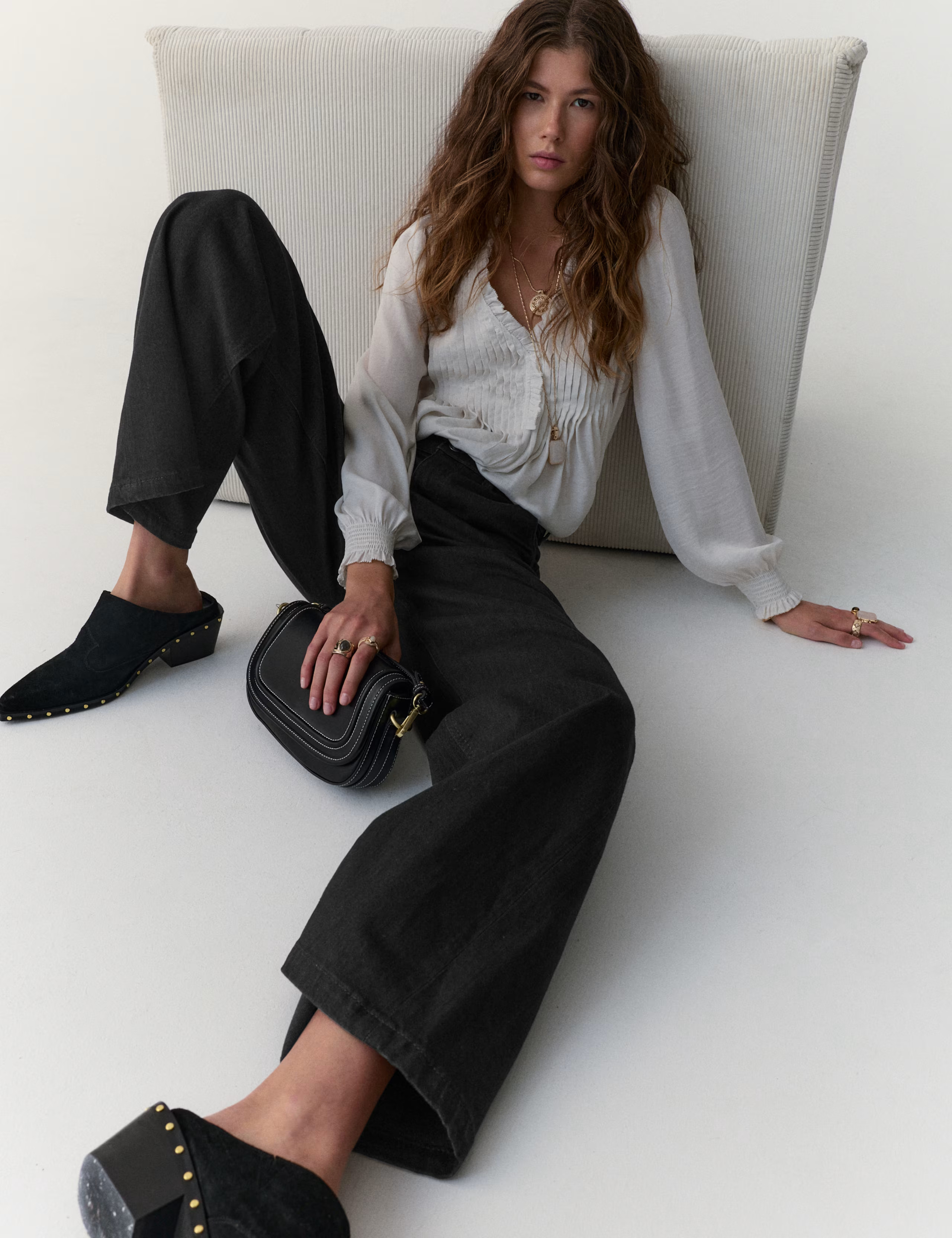 High Waisted Wide Leg Jeans with Lyocell | Marks & Spencer (UK)