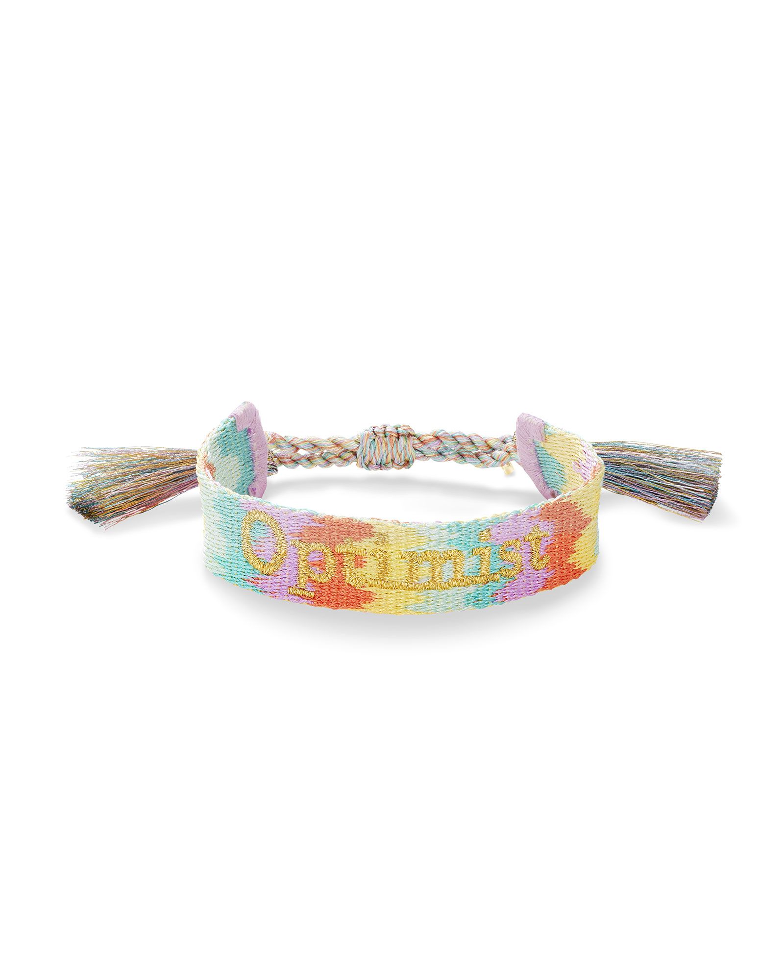 Optimist Gold Woven Friendship Bracelet in Pastel Mix | Kendra Scott