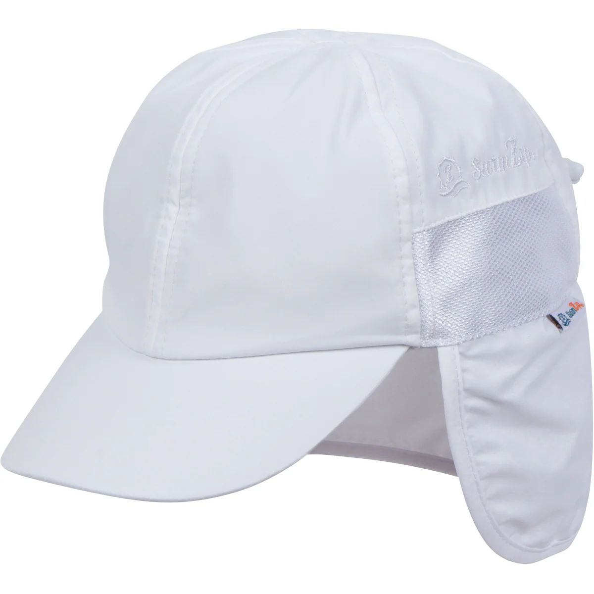Kid's Flap Hat - White | SwimZip