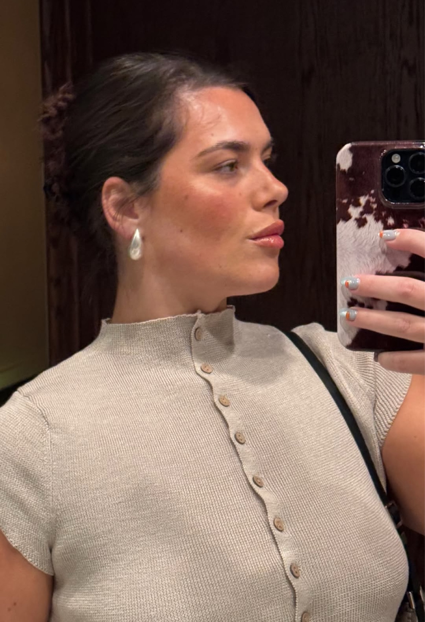 The perfect dinner out top 🤎

#LTKspring #LTKAprilSpotlight #LTKcurves