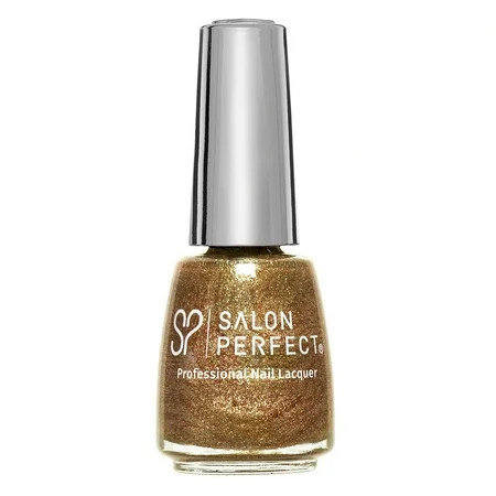 Salon Perfect Flash Nail Polish 435 Bling It on Bronze Glitter 0.5 fl oz | Walmart (US)