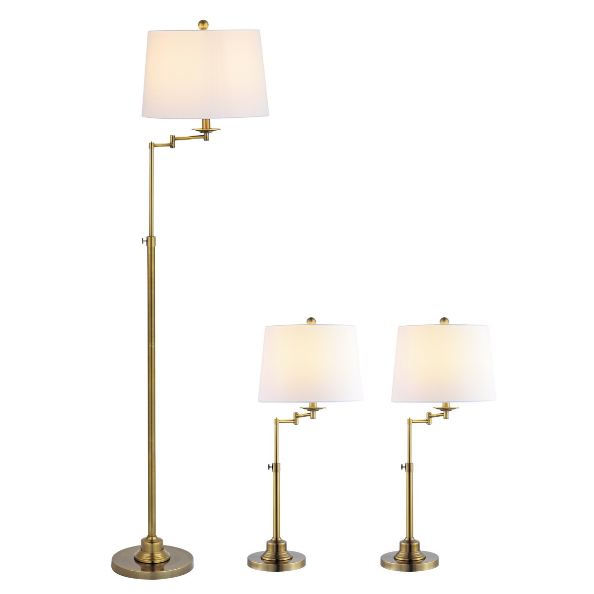 NADIA FLOOR AND TABLE LAMP SET (Set Of 3) | Safavieh