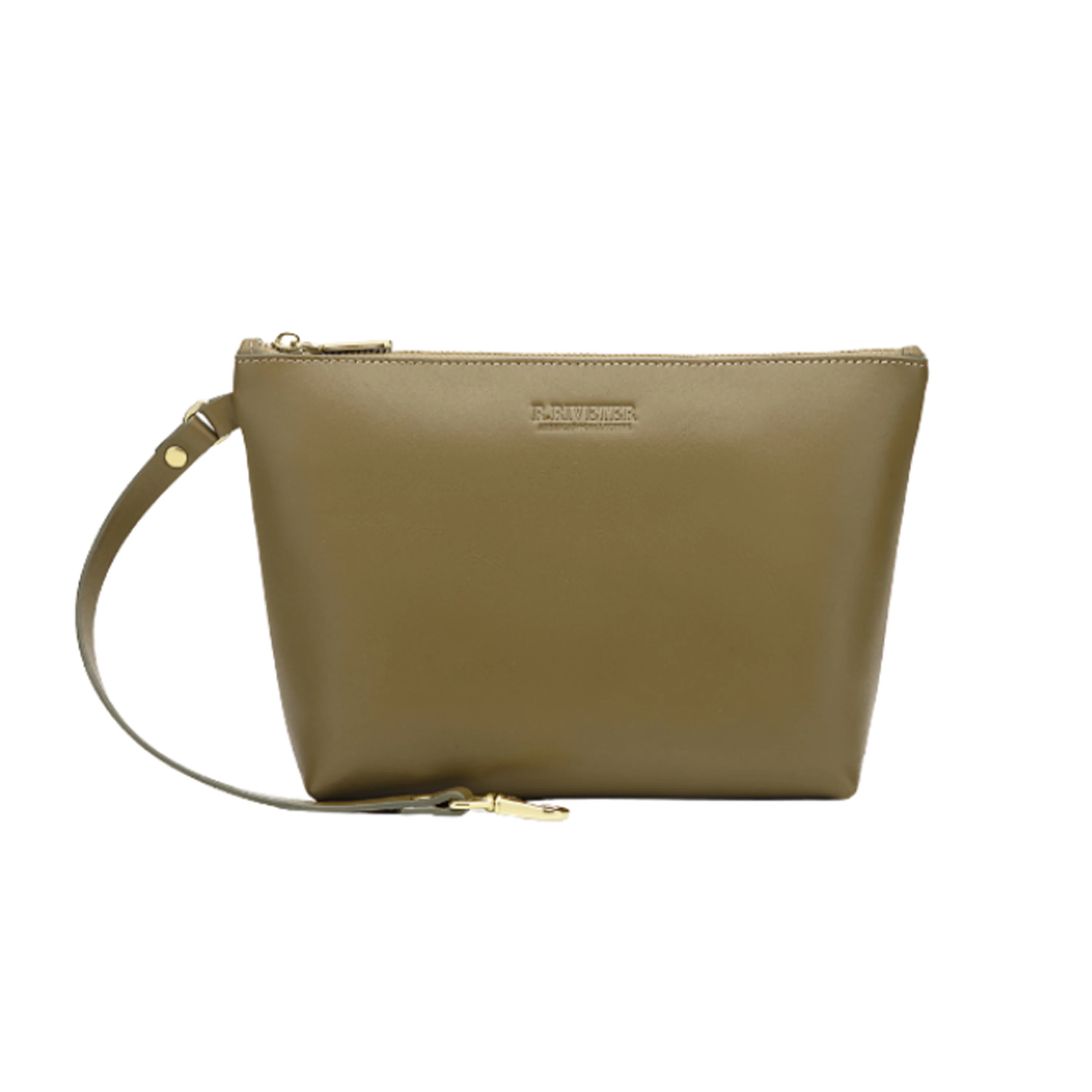 Naomi Zipper Clutch | Fatigue Leather | R. Riveter