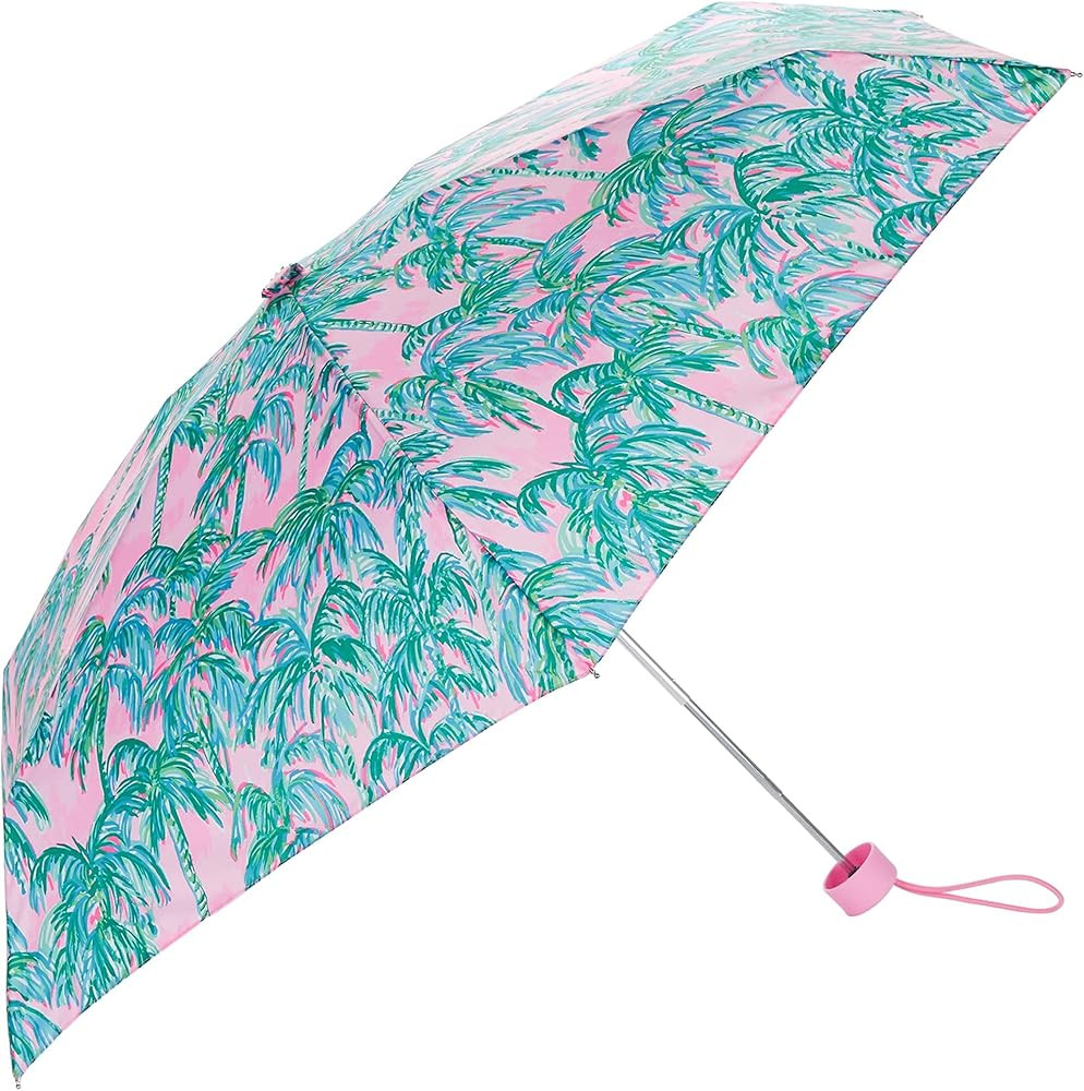 Lilly Pulitzer Women's Mini Travel Umbrella with Storage Sleeve | Amazon (US)