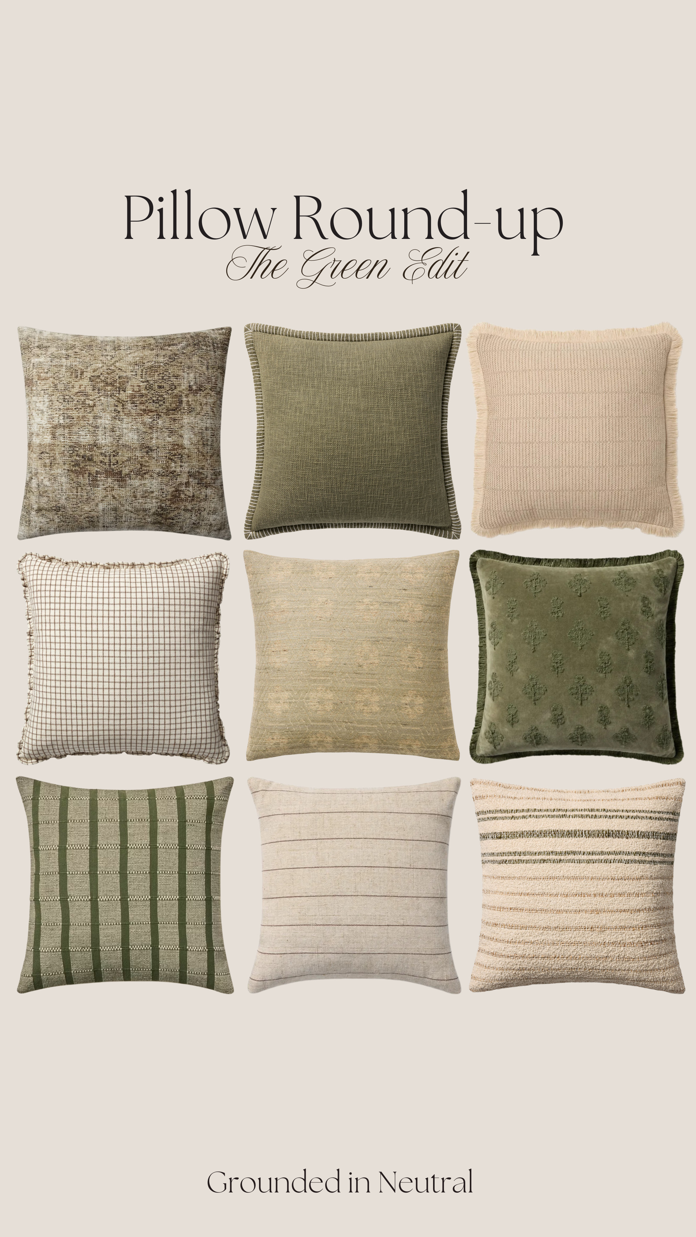 Fall Throw Pillows: The Green Edit 🍂
#LTKFall #LTKStyleTip

#LTKSeasonal #LTKHome #LTKSaleAlert