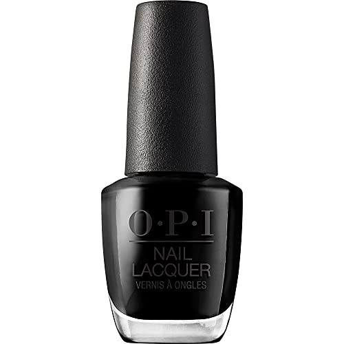 OPI Nail Lacquer, Opaque & Vibrant Crème Finish Black Nail Polish, Up to 7 Days of Wear, Chip Resistant & Fast Drying, Black Onyx, 0.5 fl oz | Amazon (US)