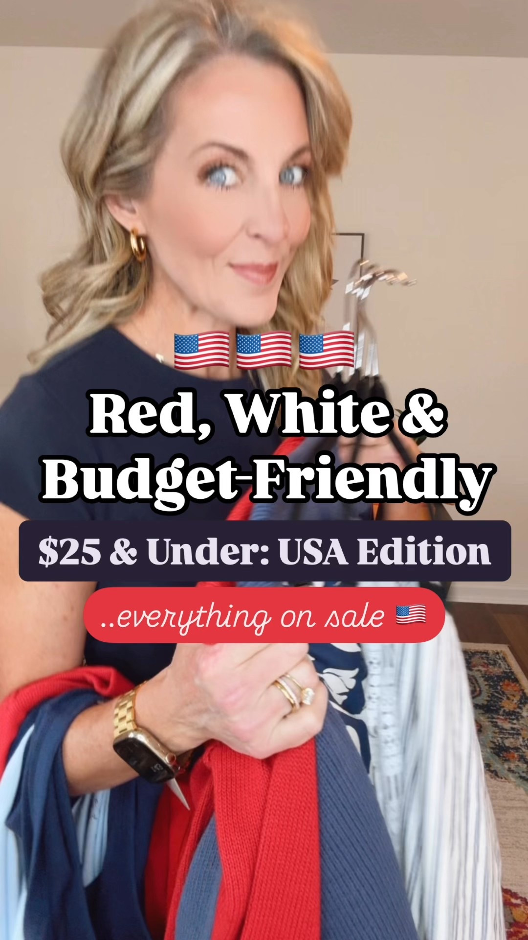 Red, white, and whoa—these Target finds are bringing the fireworks (and they’re all under $25!) Like + comment “USA” and I’ll DM you the links!

Courtesy of the red, white, and cute!
These 3 festive outfits from Target are all budget-friendly and holiday-ready:
– Skirts (under $20!)
– Tanks (under $10!)
– Sweaters that’ll steal the spotlight (under $25!)

Perfect for Memorial Day, 4th of July, or just when you’re feeling patriotic and stylish. Which one’s your fave: 1, 2, or 3?

Target Memorial Day outfits, red white and blue fashion, under $25 outfits, Target style for moms, budget-friendly patriotic fashion, cute Memorial Day looks, summer outfits for women, Americana style, 4th of July outfit inspo, affordable fashion over 40

#targetstyle #memorialdayoutfit #redwhiteandblue #affordablefashion #budgetstyle #targetfinds #targetunder25 #summeroutfits #over40style #fashionover40 #momstyle #patrioticfashion #summerstyleinspo #memorialdaystyle #ltkunder50 #ltkpatriotic #targetfashionfinds #usaoutfitideas #fourthofjulylooks #ltkover40
