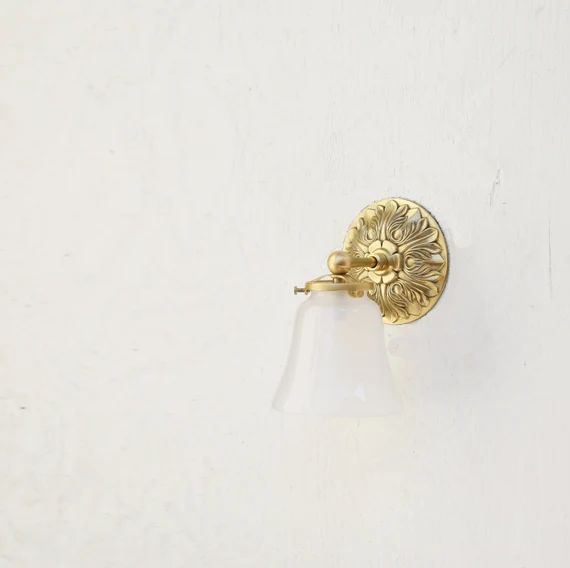 Wall Sconce Light Mid Century Brass Wall Sconce Light | Etsy | Etsy (US)