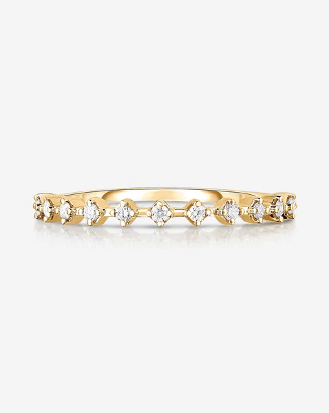 Diamond Station Stackable Ring | Ring Concierge