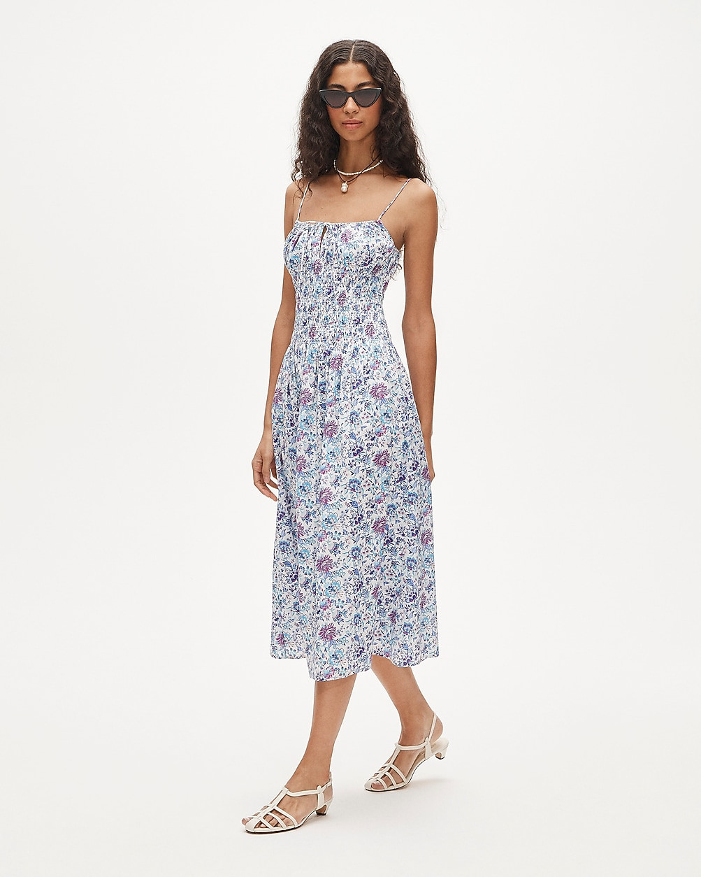 Tall smocked sundress in Liberty® Christelle fabric | J. Crew US