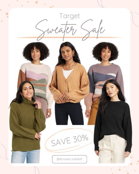 Sweater Sale // Target Style

30% off! 

Fall sweater. Fall outfits. Fall style. Sweater style. Casual style. Casual outfits. Layering outfits  

#LTKunder50 #LTKstyletip #LTKSeasonal