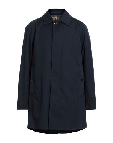 Burberry Man Overcoat & Trench Coat Navy Size 42 Cotton | YOOX (US)
