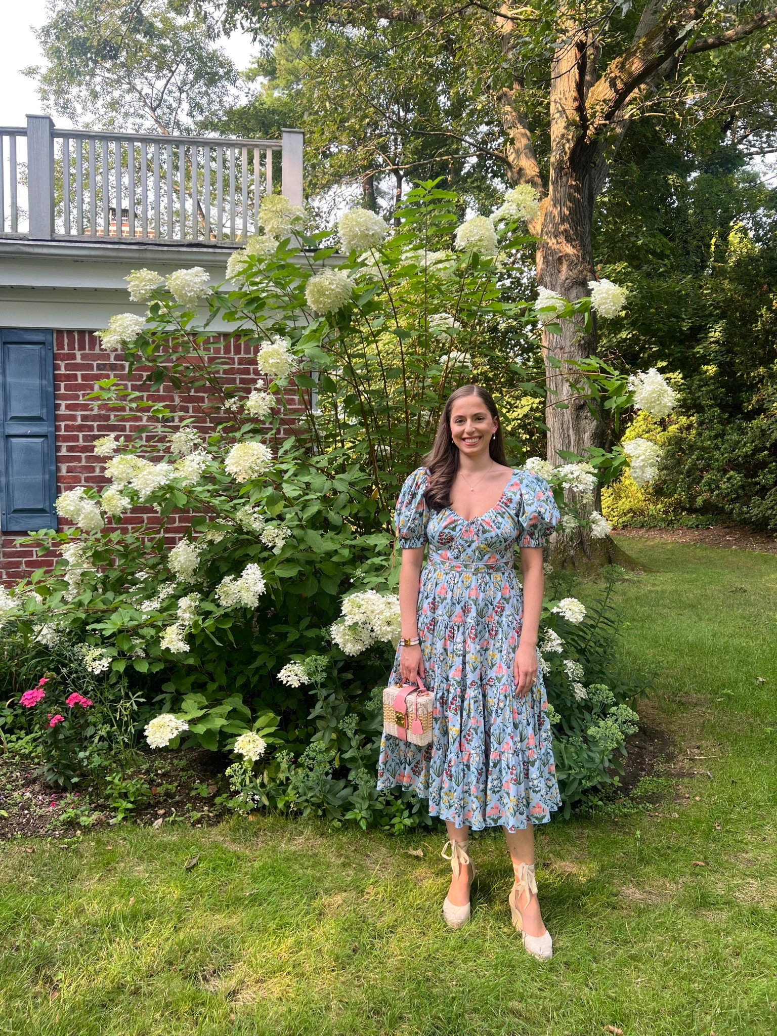 Agua by Agua bendita, blue dress, blue maxi dress, blue midi dress, puff sleeves, summer dress, cotton dress, warm weather, wicker bag, straw bag, espadrilles, soludos, soludos wedges, espadrille wedges, mark cross 

#LTKStyleTip #LTKWedding #LTKSeasonal