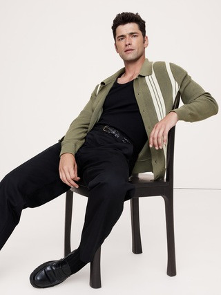 Cotton Button-Down Sweater Polo | Banana Republic (US)