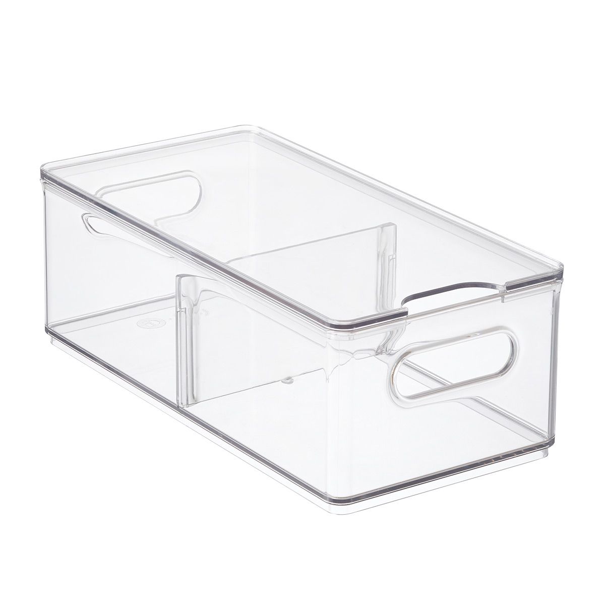 T.H.E.Large Divided Fridge Bin | The Container Store