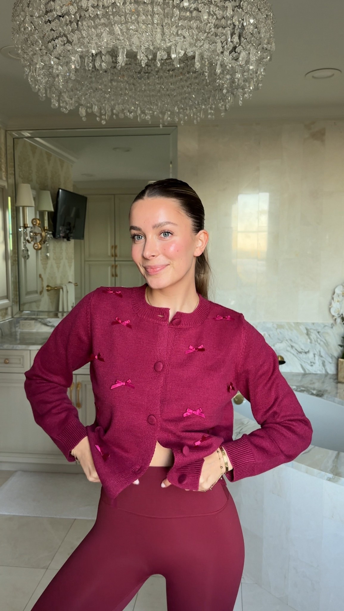 The cardigan I can’t stop wearing ♥️ nothing better than the little bow details!! @ceceofficial #CeceOnYou #NordstromPartner

#LTKHoliday #LTKActive #LTKgrwm