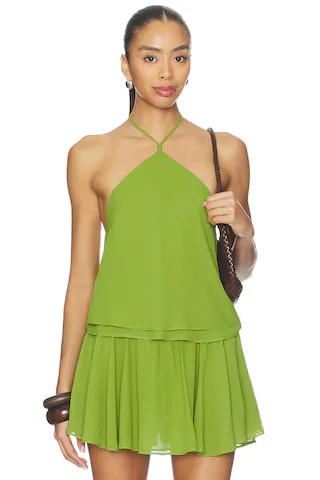 NIA Selva Top in Matcha from Revolve.com | Revolve Clothing (Global)
